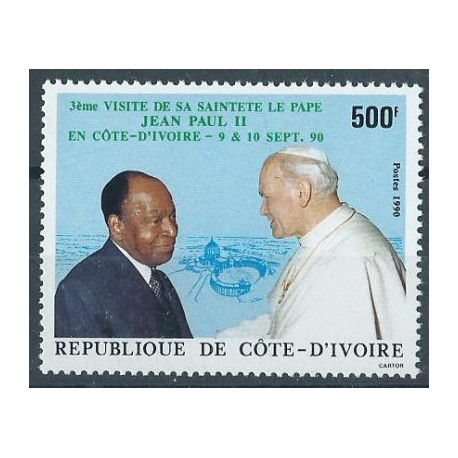 Wybrzeże Kości Słoniowej - Nr 1022 Chr 146 1990r - Papież