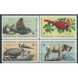 USA - Nr 1079 - 82 1972r - Ptaki -  Fauna morska