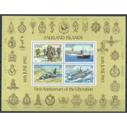 Falklandy - Bl 3 1983r - Marynistyka - Militaria