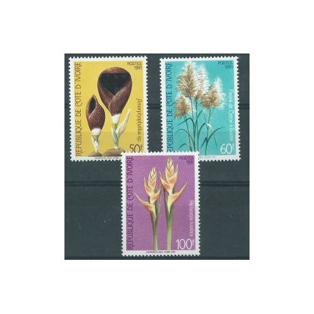 Wybrzeże Kości Słoniowej - Nr 685 - 87 1981r - Kwiaty