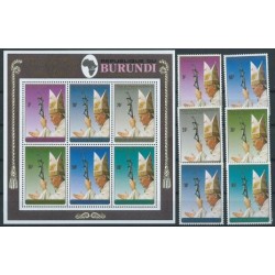 Burundi - Nr 1714 - 19 Bl 128 Chr 145 1990r - Papież