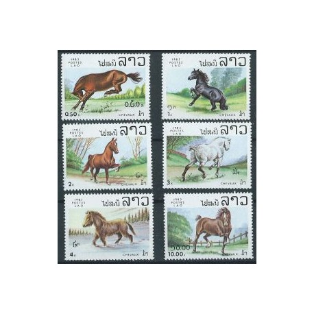 Laos - Nr 625 - 30 1983r - Konie