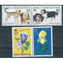 Bośnia i Hercegowina Sarajewo  - Nr 061 - 64 1996r - Psy - Kwiat
