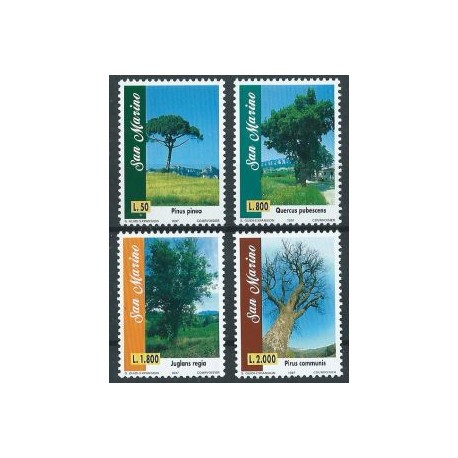 San Marino - Nr 1727 - 30 1997r - Drzewa