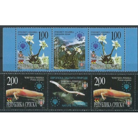 Bośnia i Hercegowina - Nr 183 - 84 2000r - Kwiaty - Ryba