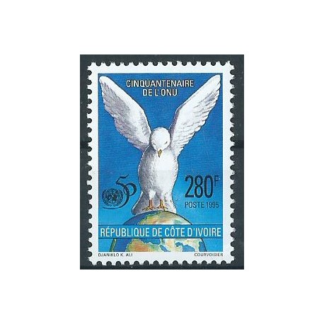 Wybrzeże Kości Słoniowej  - Nr 1141 1995r - Ptak