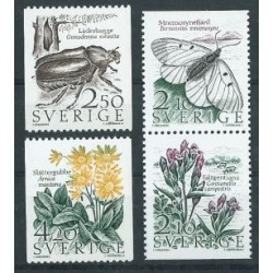 Szwecja - Nr 1423 - 26 1987r - Kwiaty - Insekty