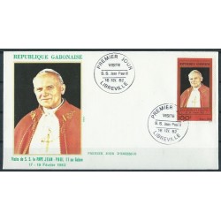 Gabon - Nr 816 Chr 25 FDC 1982r - Papież