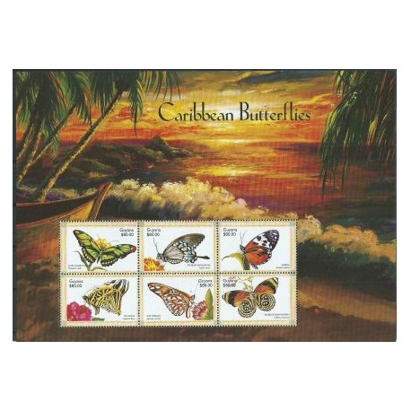 Guyana - Nr 6480 - 85 1999r - Motyle