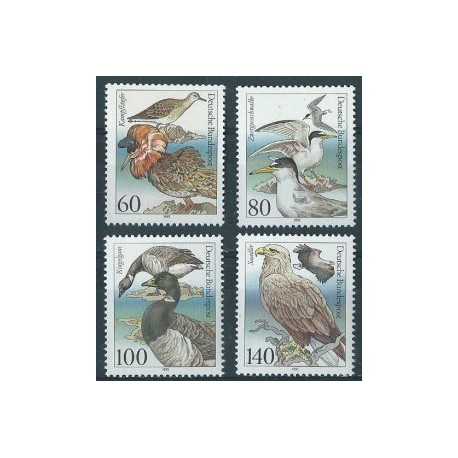 Niemcy - Nr 1539 - 42 1991r - Ptaki