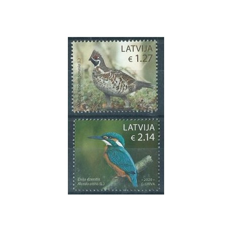 Łotwa - Nr 1106 - 07 2020r - Ptaki