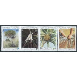 Polinezja Fr - Nr 689 - 92 1995r - Drzewa - Kwiaty