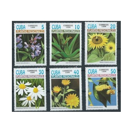 Kuba - Nr 3737 - 42 1994r - Kwiaty