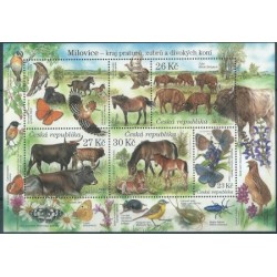 Czechy - Bl 88 2021r - Ptaki - Ssaki - Konie