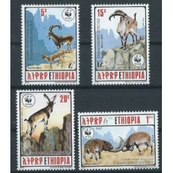 Etiopia - Nr 1385 - 88 1990r - WWF - Ssaki