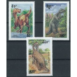 Laos - Nr 1435 - 37 1994r - Dinozaury