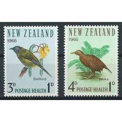 Nowa Zelandia  - Nr 451 - 52 1966r - Ptaki