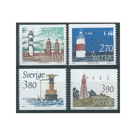 Szwecja - Nr 1526 - 29 1989r - Latarnie