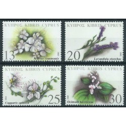 Cypr - Nr 992 - 95 2002r - Kwiaty