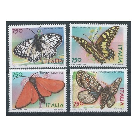Włochy - Nr 2449 - 52 1996r - Motyle