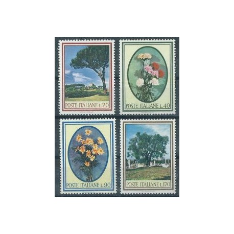 Włochy - Nr 1206 - 09 1966r - Kwiaty - Drzewa