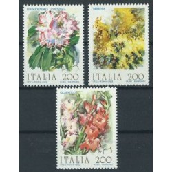 Włochy - Nr 1839 - 41 1983r - Kwiaty
