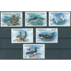 Dominika - Nr 630 - 35 1979r - Ptaki - Ryby