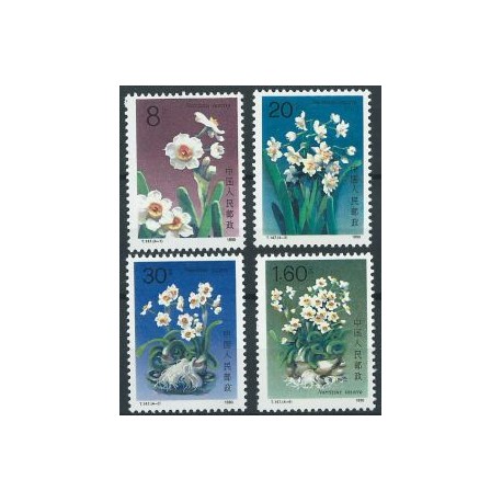 Chiny - Nr 2283 - 86 1990r - Kwiaty