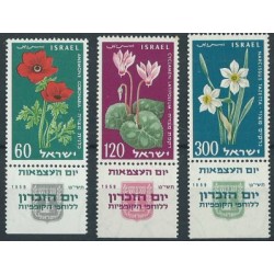 Izrael - Nr 179 - 81 1959r - Kwiaty
