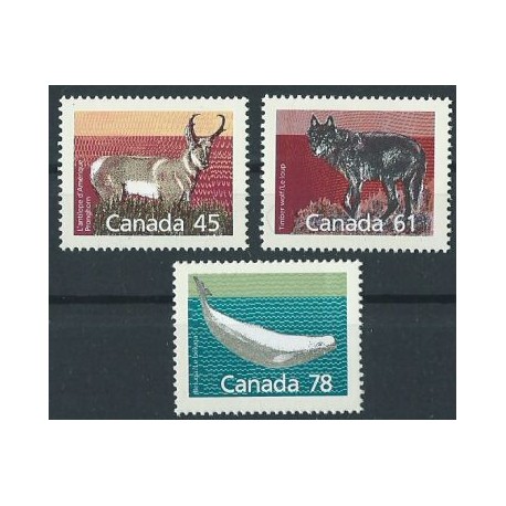 Kanada - Nr 1163 - 65 1990r - Ssaki - Ssaki morskie