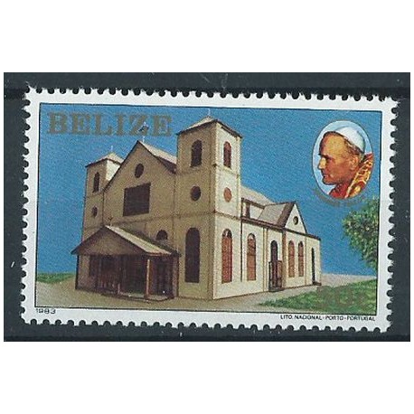 Belize -  Nr 696 Chr 40 1983r- Papież