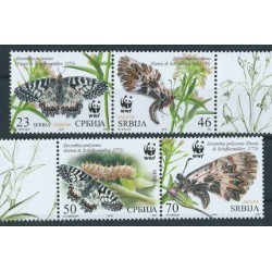 Serbia - Nr 657 - 60 2016r - Motyle