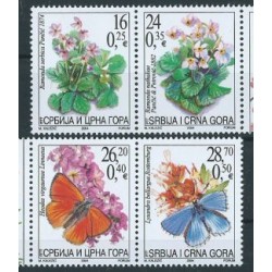 Serbia i Czarna Góra - Nr 3179 - 82 2004r - Motyle