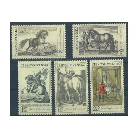 Czechosłowacja - Nr 1870 - 74 1969r - Konie