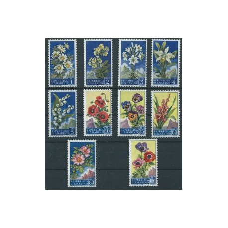 San Marino - Nr 567 - 76 1957r - Kwiaty