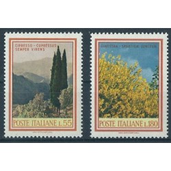 Włochy - Nr 1292 - 93 1968r - Drzewa