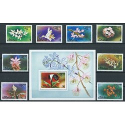 Bhutan - Nr 669 - 76 Bl 75 1976r - Kwiaty