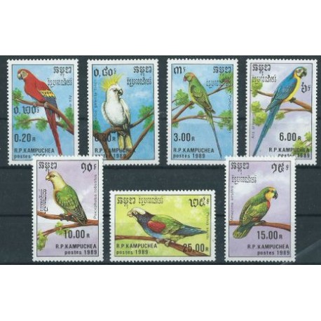Kambodża - Nr 1016 - 22 1989r - Ptaki