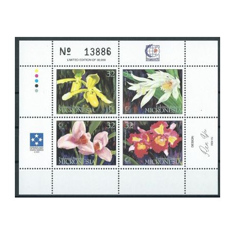 Mikronezja - Nr 431 - 34 1995r - Kwiaty
