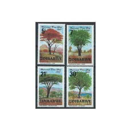Zimbabwe - Nr 255 - 58 1981r - Drzewa