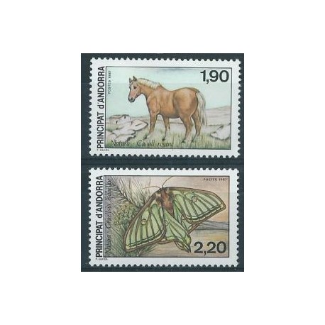 Andora Fr. - Nr 382 - 83 1987r - Koń -  Motyl