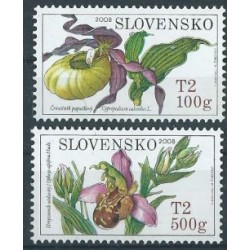 Słowacja - Nr 590 - 91 2008r - Kwiaty