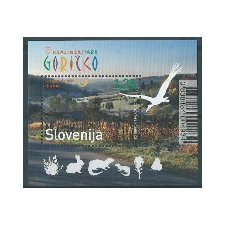 Słowenia - Bl 62  2012r - Ptaki - Krajobrazy