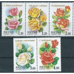 Rosja - Nr 734 - 38 Pasek 1999r - Kwiaty