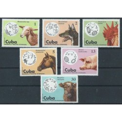 Kuba - Nr 2091 - 95 1975r - Ptaki - Ssaki - Pies