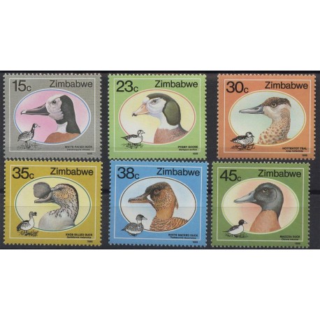 Zimbabwe - Nr 390 - 95 1988r - Ptaki