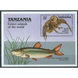 Tanzania - Bl 107 1990r - Ptaki - Ryba
