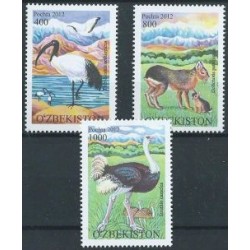 Uzbekistan - Nr 1046 - 48 2012r - Ptaki - Ssaki
