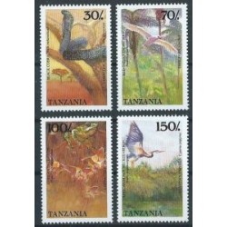 Tanzania - Nr 550 - 53 1989r - Ptaki - Gady