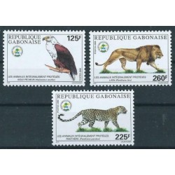Gabon - Nr 1494 - 96 2000r Ptak - Ssaki